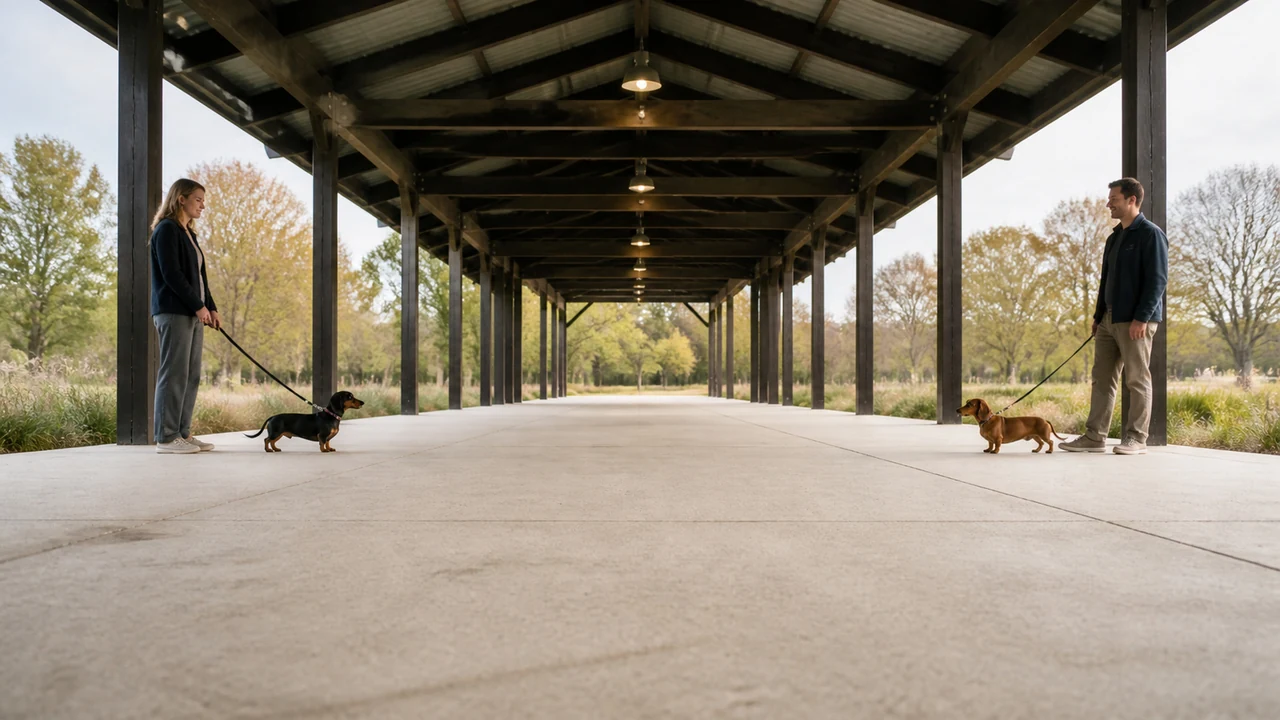 Editorial dachshund fieldbook scene for Fictional zones for a real-world conversation